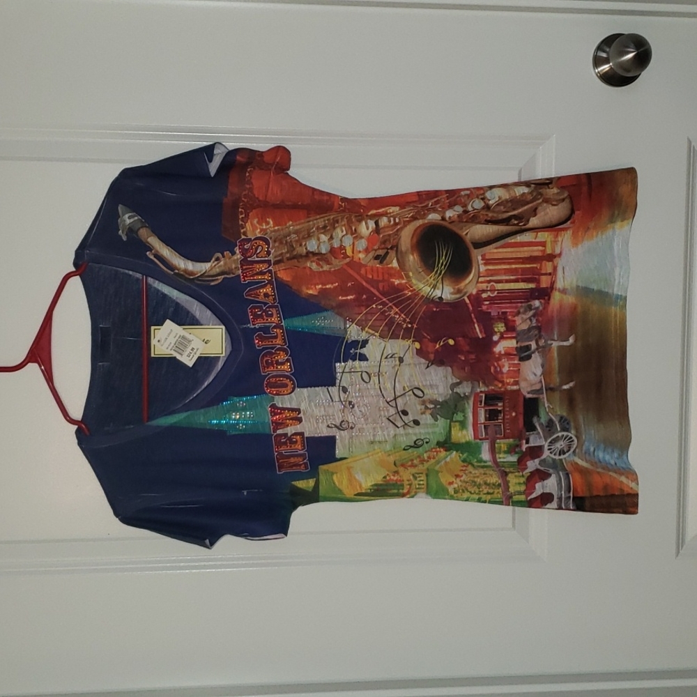 LADIES TSHIRT SUMMER WEAR NEW ORLEANS SZ XL BNWT